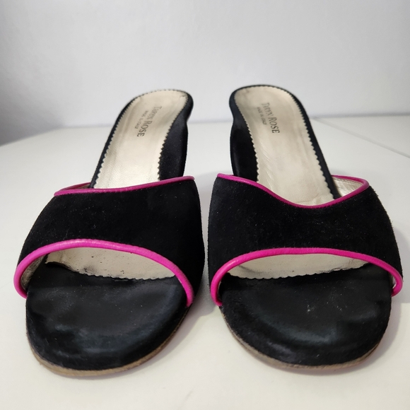 Black,Red & Pink Taryn Rose Suede Leather Heels Size 8.5 - Picture 5 of 14
